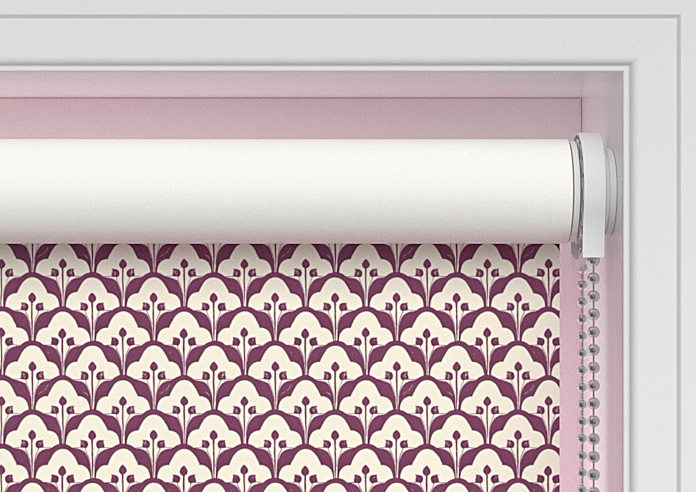 Scallop and Bud, Mulberry - Twist&Fit Roller Blind - Image 10